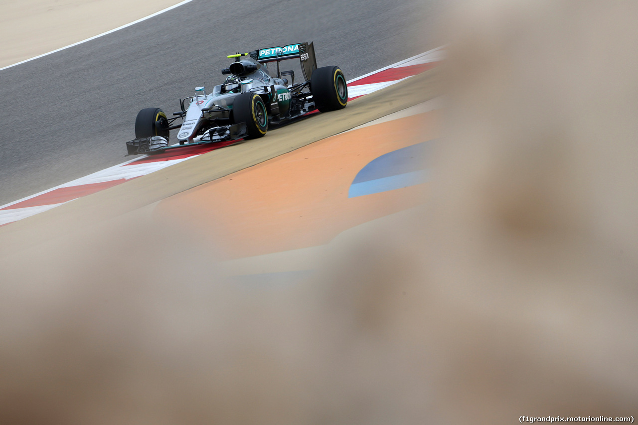 GP BAHRAIN, 01.04.2016 - Prove Libere 1, Nico Rosberg (GER) Mercedes AMG F1 W07 Hybrid