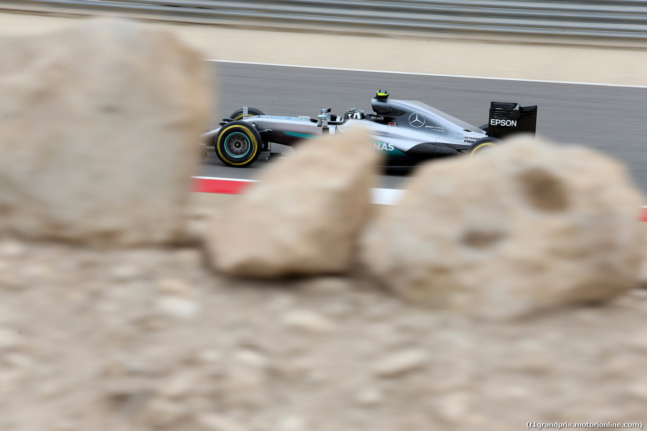 GP BAHRAIN, 01.04.2016 - Prove Libere 1, Nico Rosberg (GER) Mercedes AMG F1 W07 Hybrid