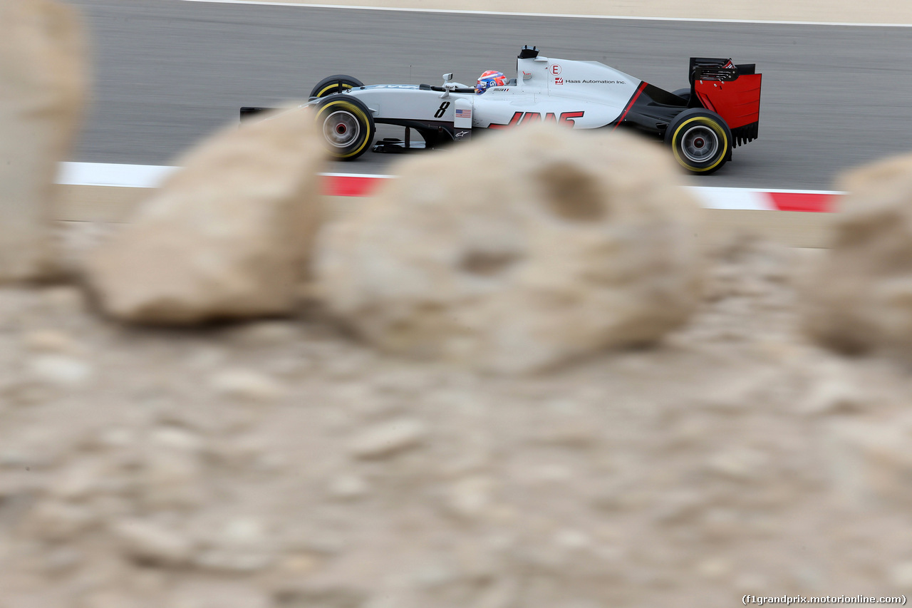 GP BAHRAIN, 01.04.2016 - Prove Libere 1, Romain Grosjean (FRA) Haas F1 Team VF-16