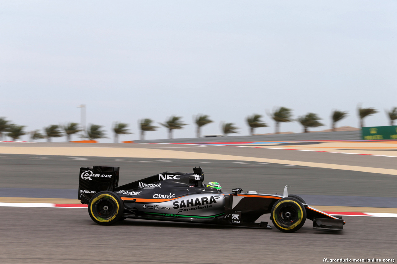 GP BAHRAIN, 01.04.2016 - Prove Libere 1, Nico Hulkenberg (GER) Sahara Force India F1 VJM09