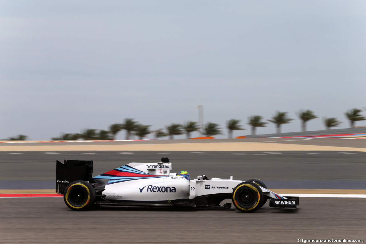 GP BAHRAIN, 01.04.2016 - Prove Libere 1, Felipe Massa (BRA) Williams FW38