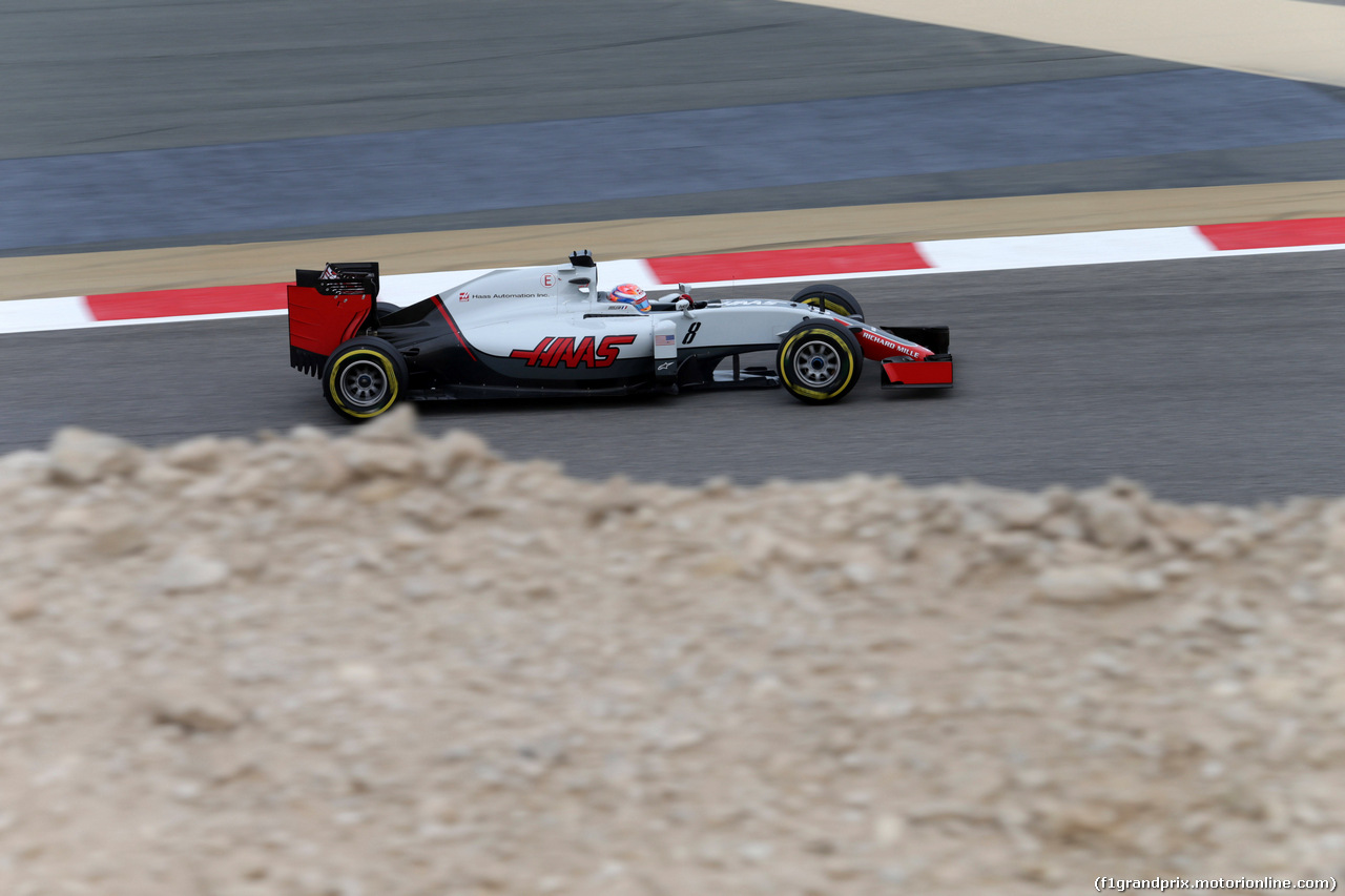 GP BAHRAIN, 01.04.2016 - Prove Libere 1, Romain Grosjean (FRA) Haas F1 Team VF-16