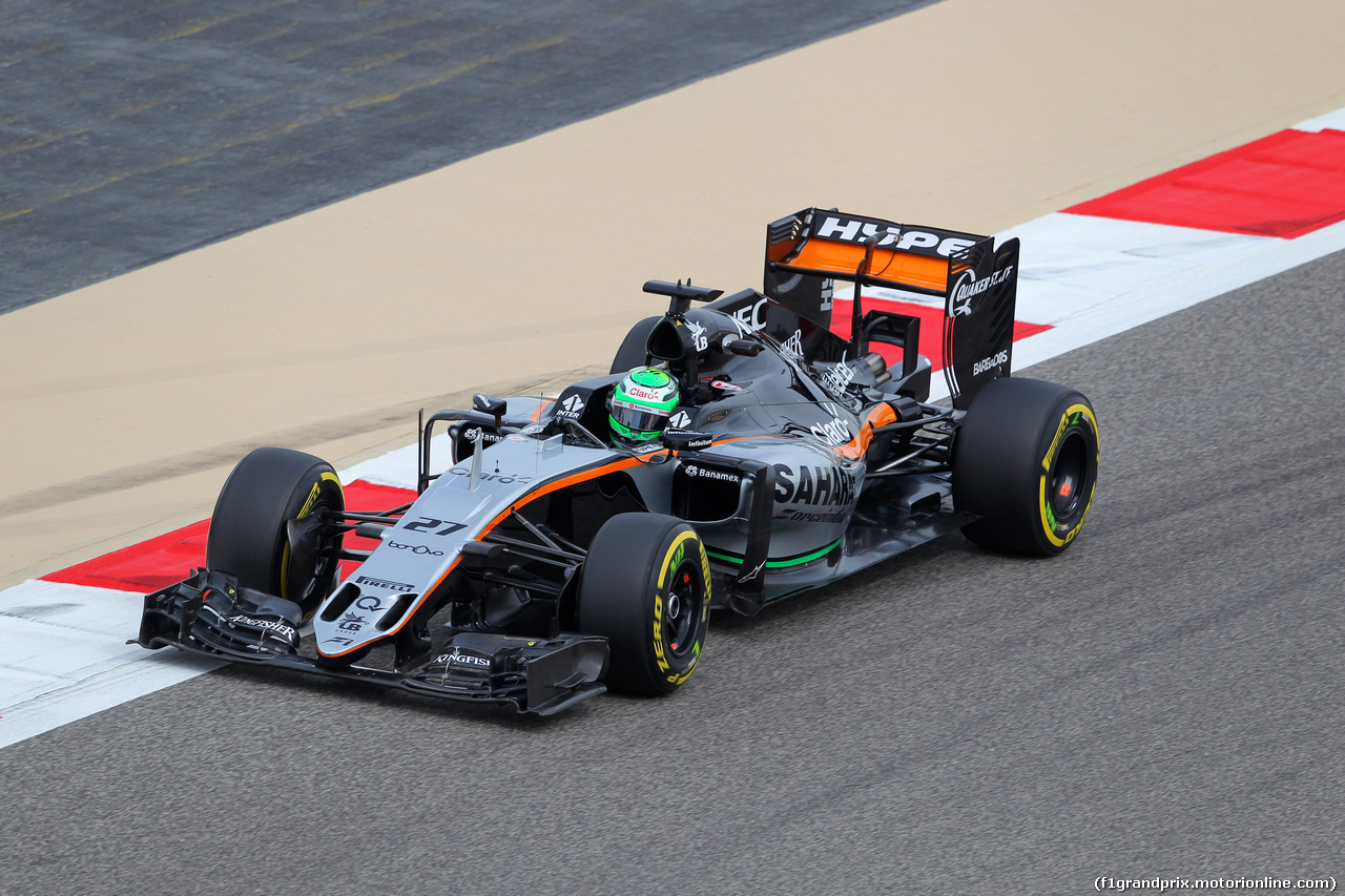 GP BAHRAIN, 01.04.2016 - Prove Libere 1, Nico Hulkenberg (GER) Sahara Force India F1 VJM09
