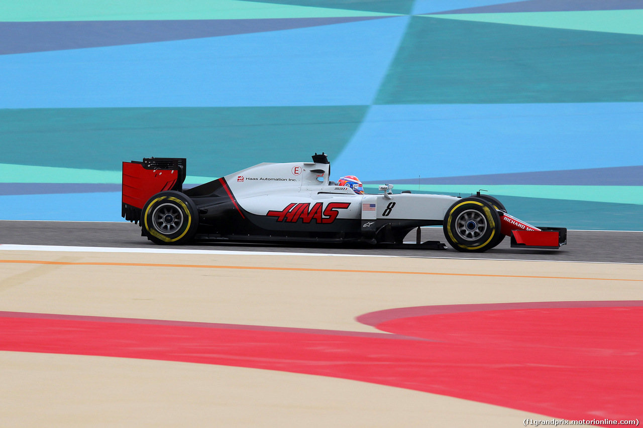 GP BAHRAIN, 01.04.2016 - Prove Libere 1, Romain Grosjean (FRA) Haas F1 Team VF-16