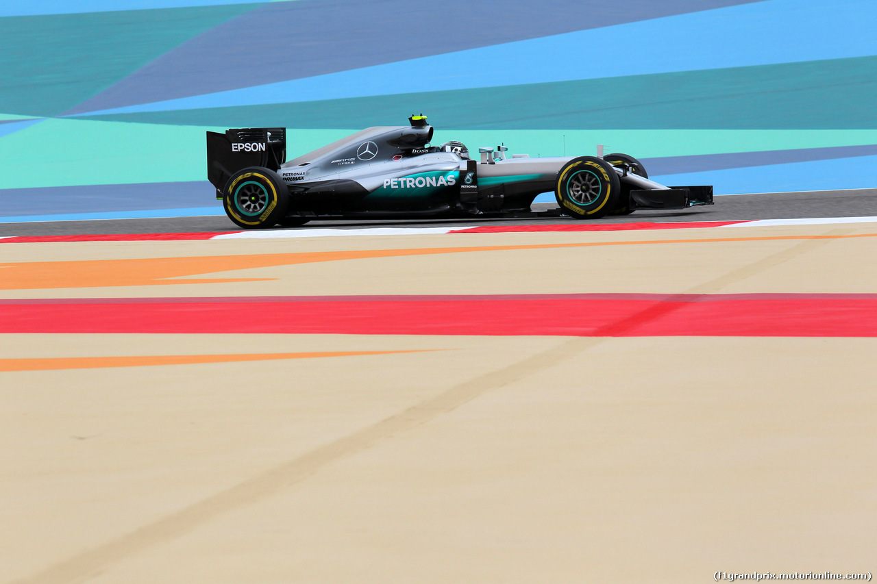 GP BAHRAIN, 01.04.2016 - Prove Libere 1, Nico Rosberg (GER) Mercedes AMG F1 W07 Hybrid