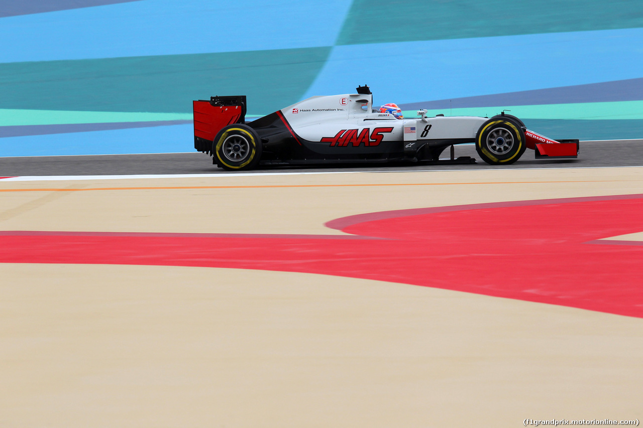 GP BAHRAIN, 01.04.2016 - Prove Libere 1, Romain Grosjean (FRA) Haas F1 Team VF-16