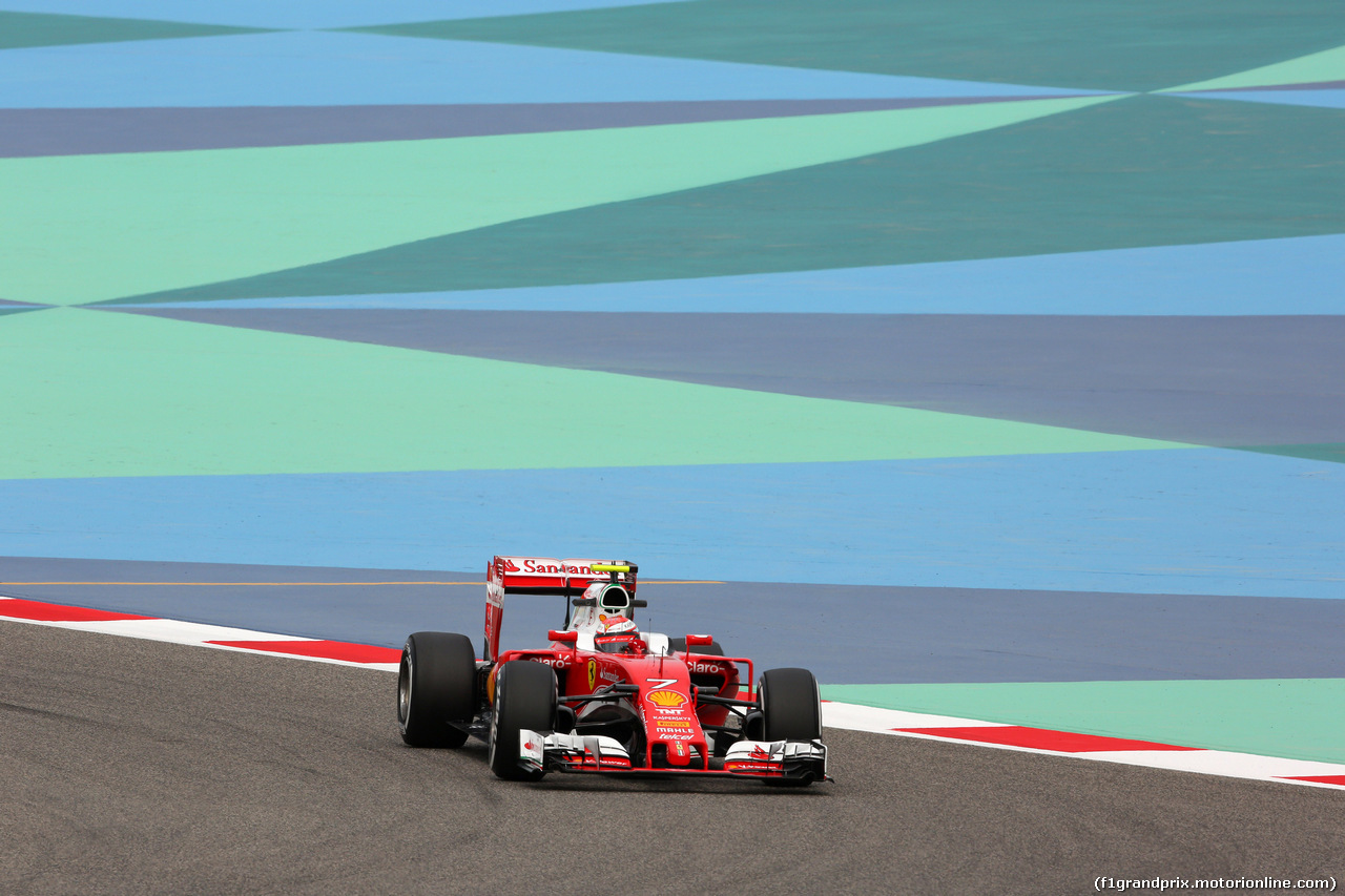 GP BAHRAIN, 01.04.2016 - Prove Libere 1, Kimi Raikkonen (FIN) Ferrari SF16-H