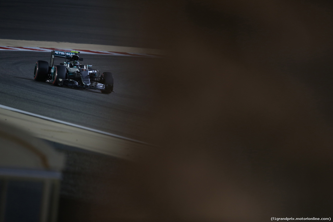 GP BAHRAIN, 01.04.2016 - Prove Libere 2, Nico Rosberg (GER) Mercedes AMG F1 W07 Hybrid