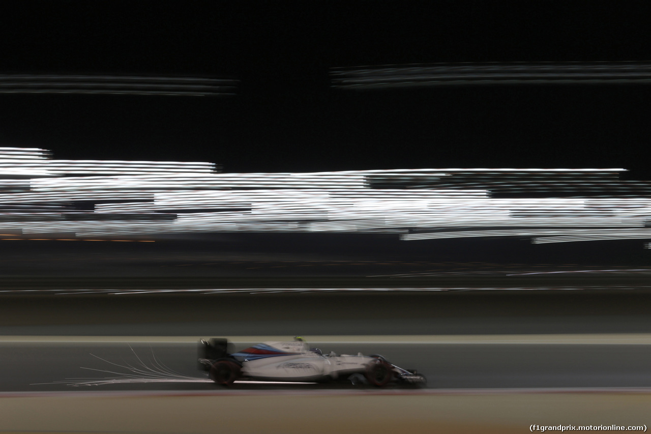 GP BAHRAIN, 01.04.2016 - Prove Libere 2, Valtteri Bottas (FIN) Williams FW38