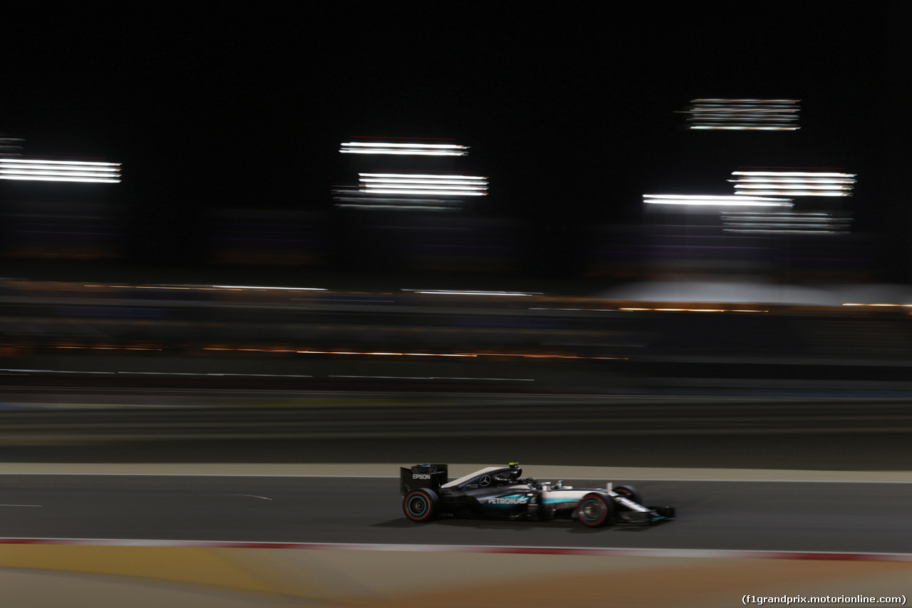 GP BAHRAIN, 01.04.2016 - Prove Libere 2, Nico Rosberg (GER) Mercedes AMG F1 W07 Hybrid