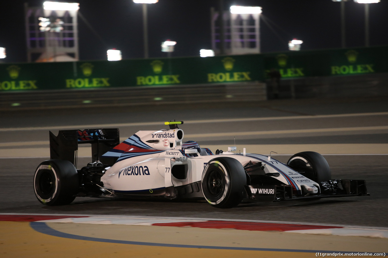 GP BAHRAIN, 01.04.2016 - Prove Libere 2, Valtteri Bottas (FIN) Williams FW38