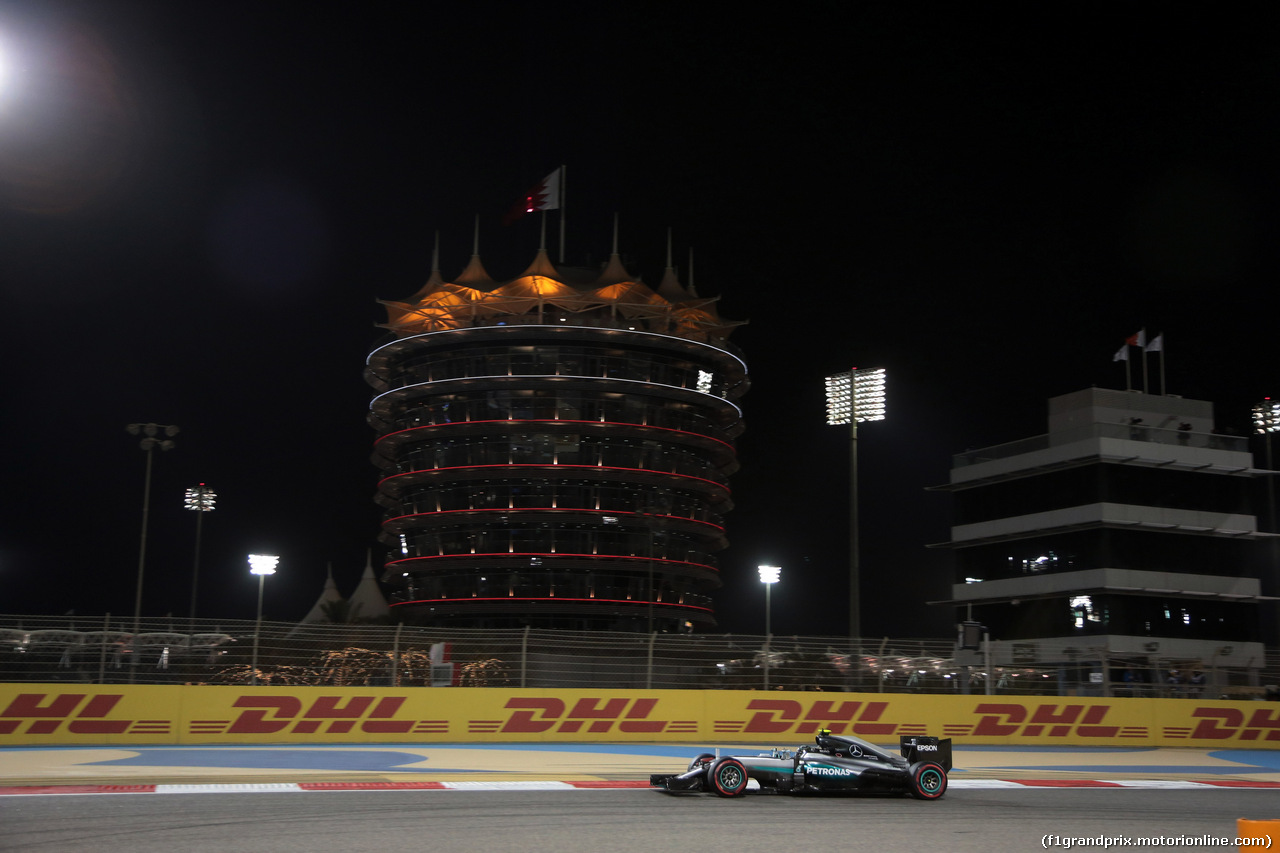 GP BAHRAIN, 01.04.2016 - Prove Libere 2, Nico Rosberg (GER) Mercedes AMG F1 W07 Hybrid