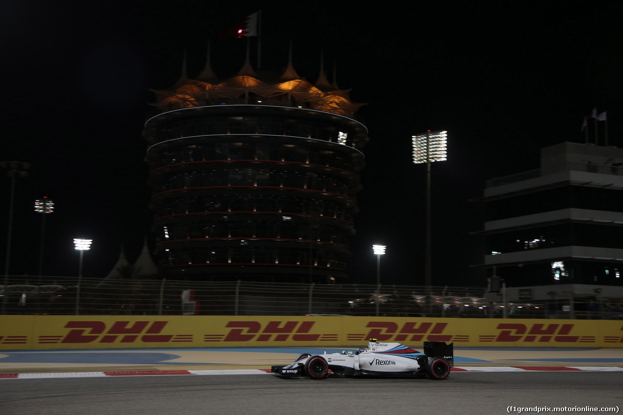 GP BAHRAIN, 01.04.2016 - Prove Libere 2, Valtteri Bottas (FIN) Williams FW38
