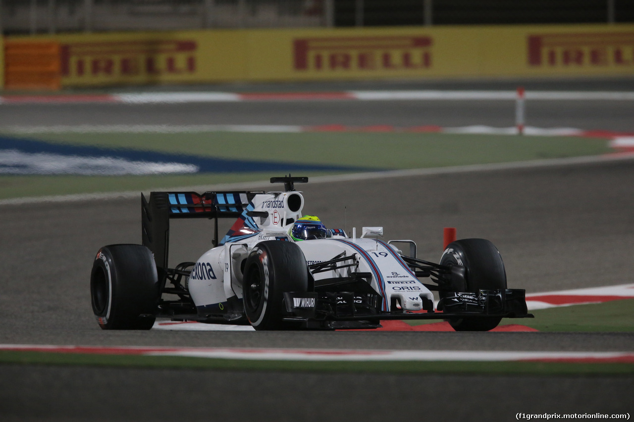 GP BAHRAIN, 01.04.2016 - Prove Libere 2, Felipe Massa (BRA) Williams FW38
