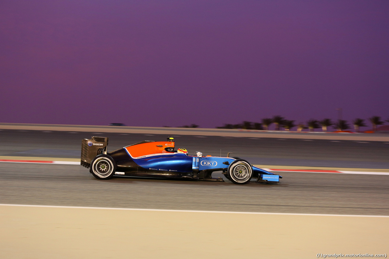 GP BAHRAIN, 01.04.2016 - Prove Libere 2, Rio Haryanto (IND) Manor Racing MRT05