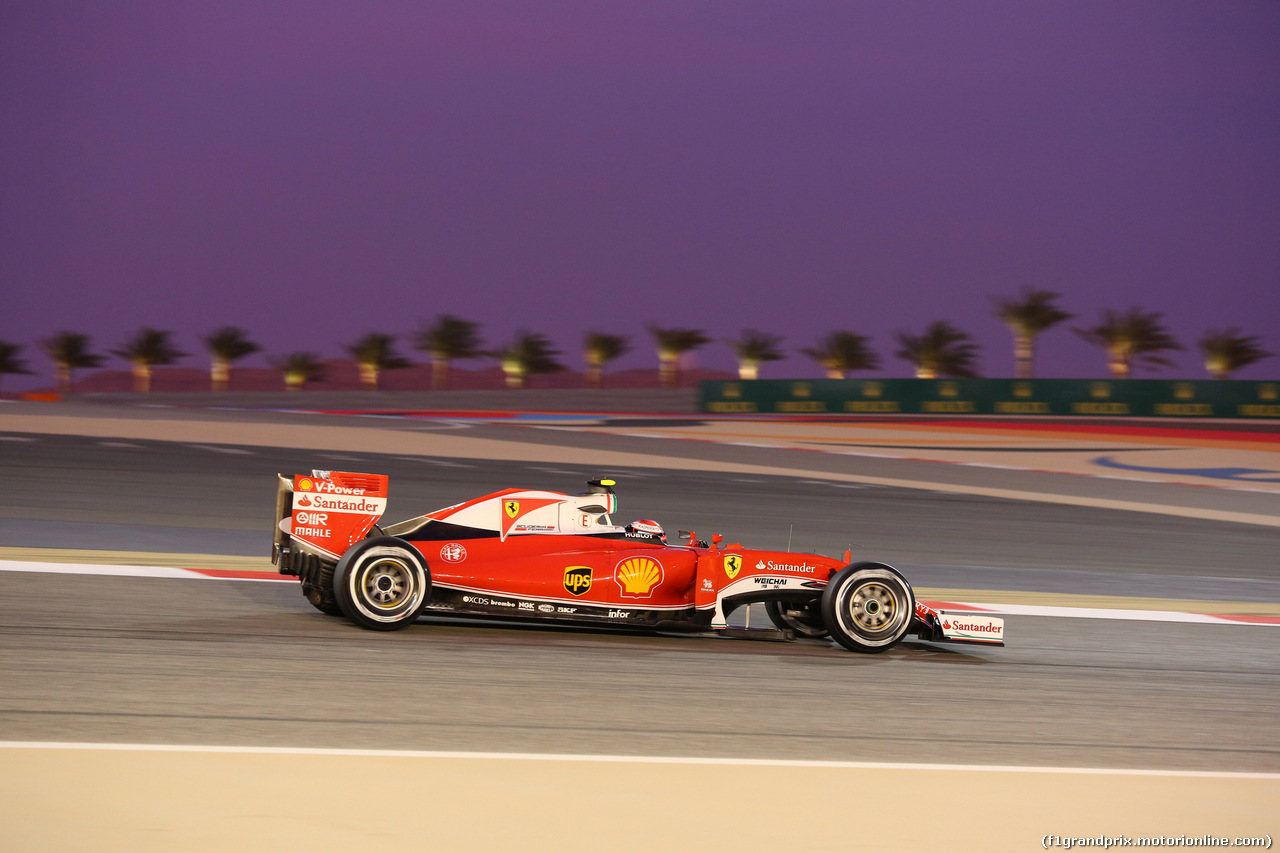 GP BAHRAIN, 01.04.2016 - Prove Libere 2, Kimi Raikkonen (FIN) Ferrari SF16-H