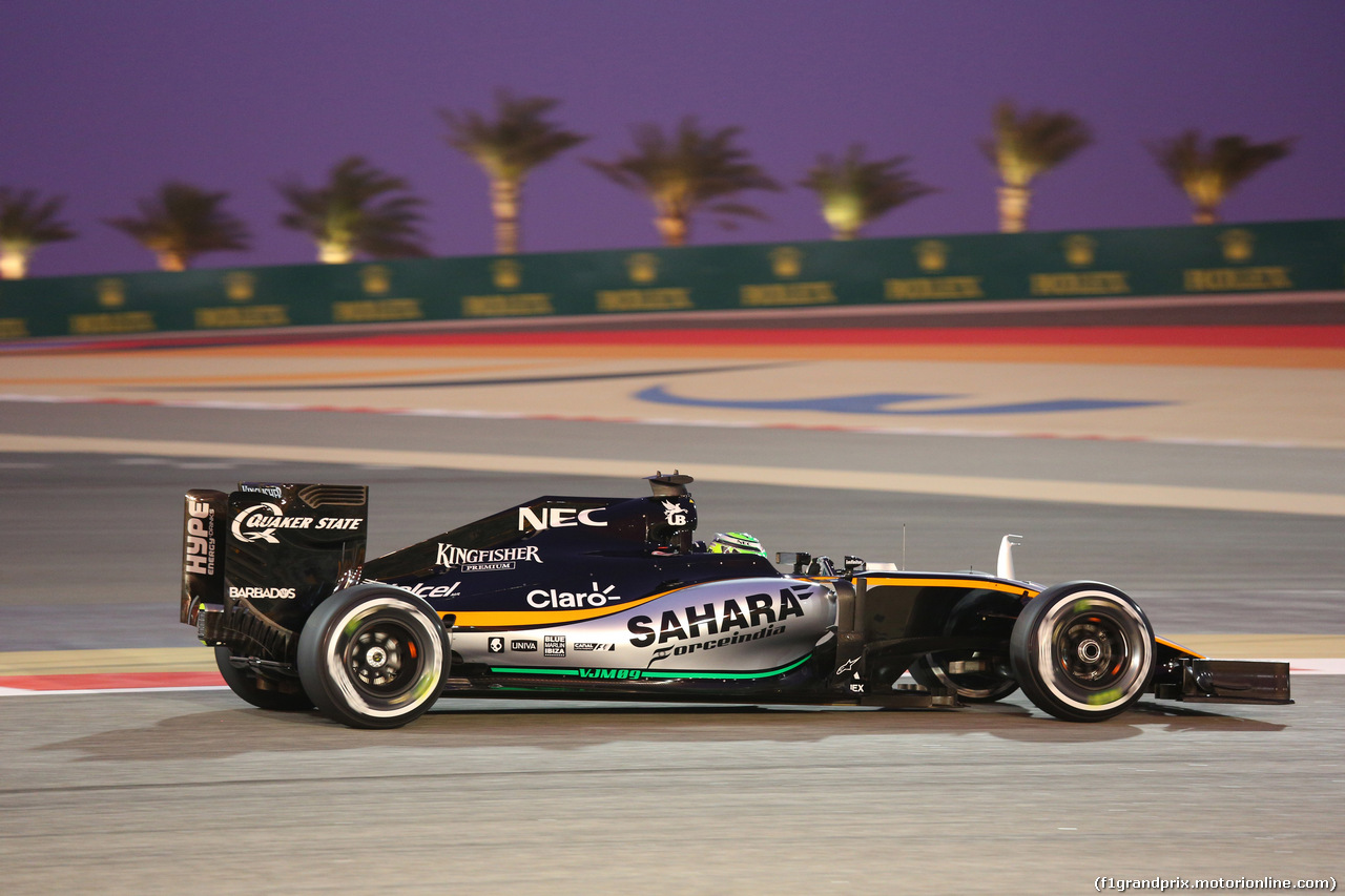 GP BAHRAIN, 01.04.2016 - Prove Libere 2, Nico Hulkenberg (GER) Sahara Force India F1 VJM09