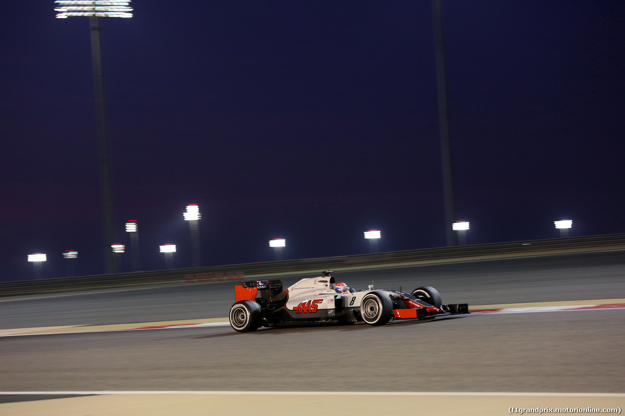 GP BAHRAIN, 01.04.2016 - Prove Libere 2, Romain Grosjean (FRA) Haas F1 Team VF-16