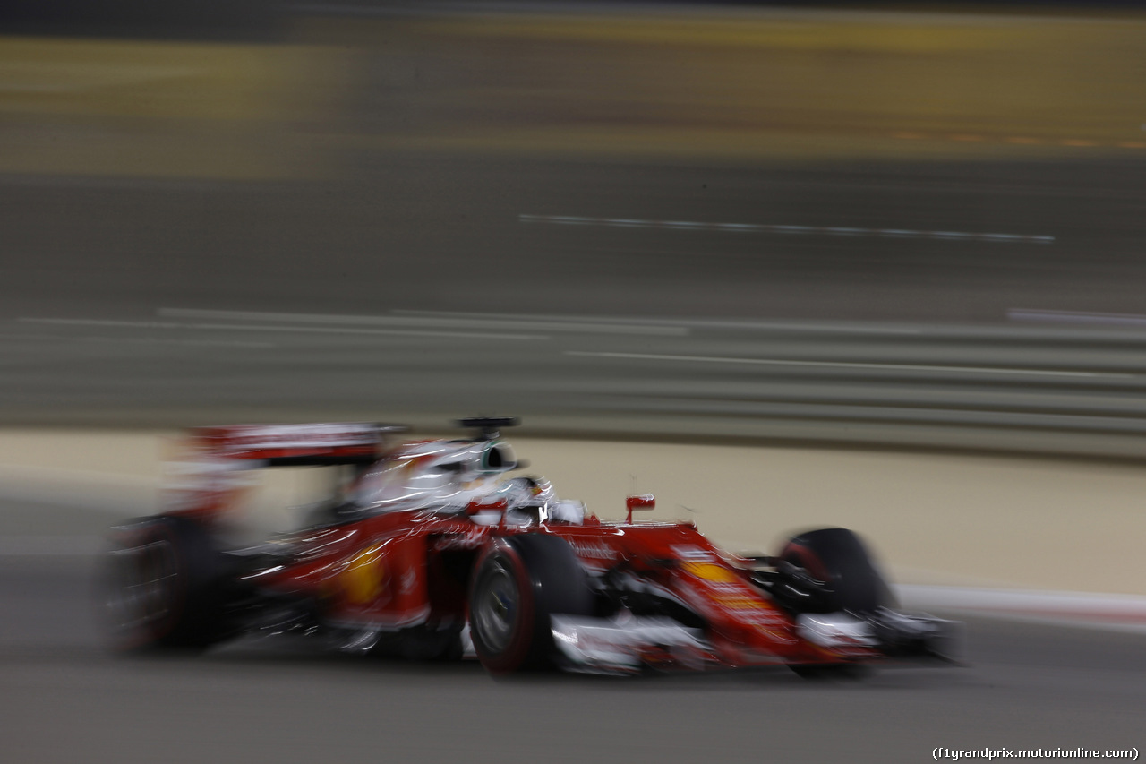 GP BAHRAIN, 01.04.2016 - Prove Libere 2, Sebastian Vettel (GER) Ferrari SF16-H