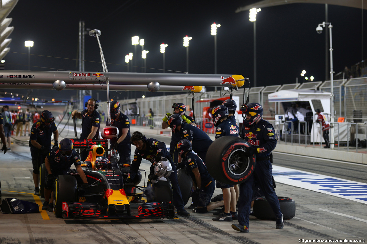 GP BAHRAIN, 01.04.2016 - Prove Libere 2, Daniel Ricciardo (AUS) Red Bull Racing RB12