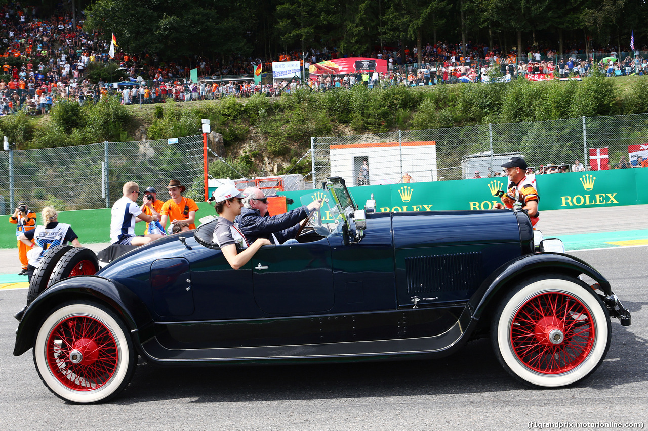 GP BELGIO, Esteban Gutierrez (MEX) Haas F1 Team on the drivers parade.
28.08.2016.