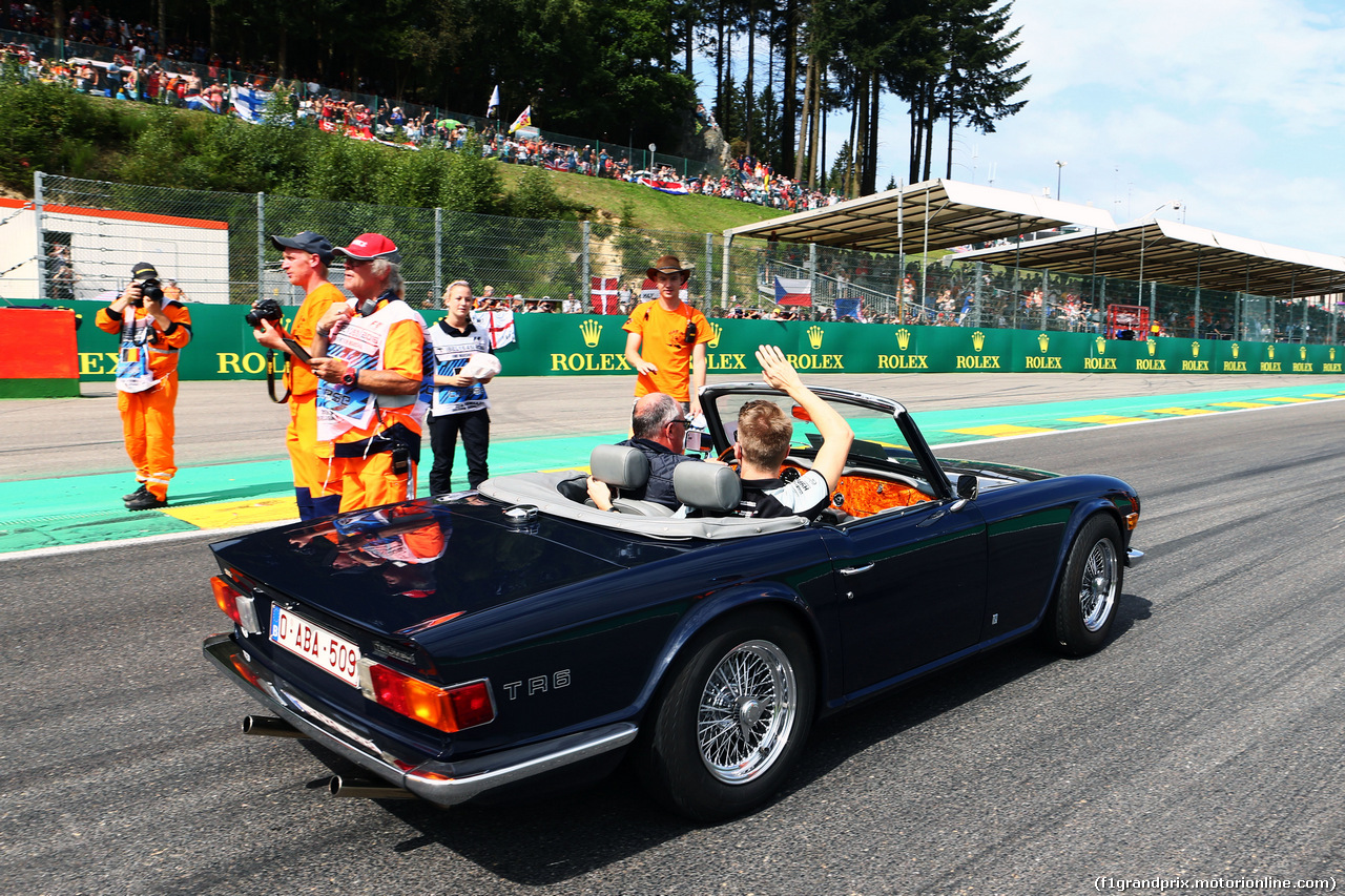 GP BELGIO, Nico Hulkenberg (GER) Sahara Force India F1 on the drivers parade.
28.08.2016.