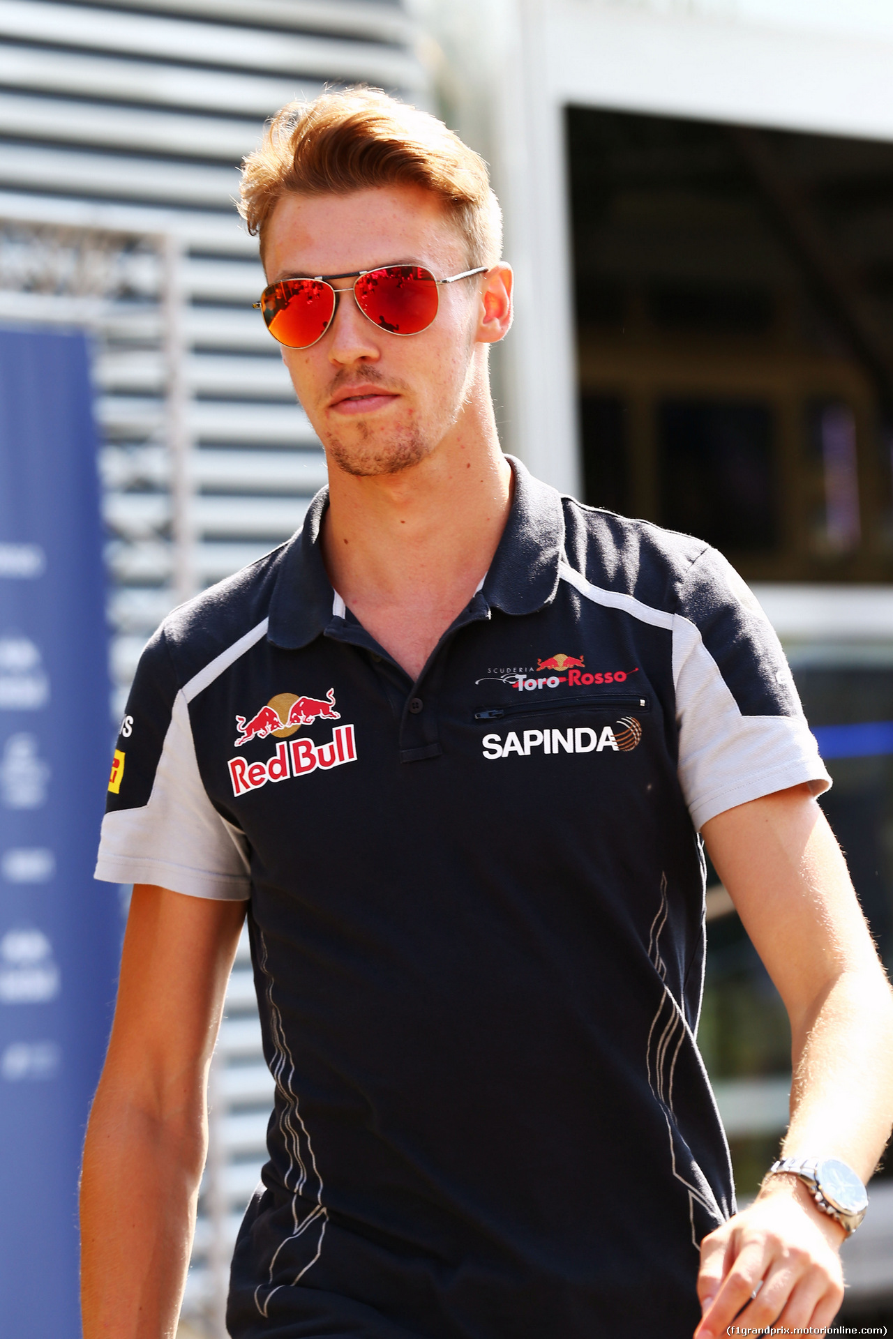 GP BELGIO, Daniil Kvyat (RUS) Scuderia Toro Rosso on the drivers parade.
28.08.2016.