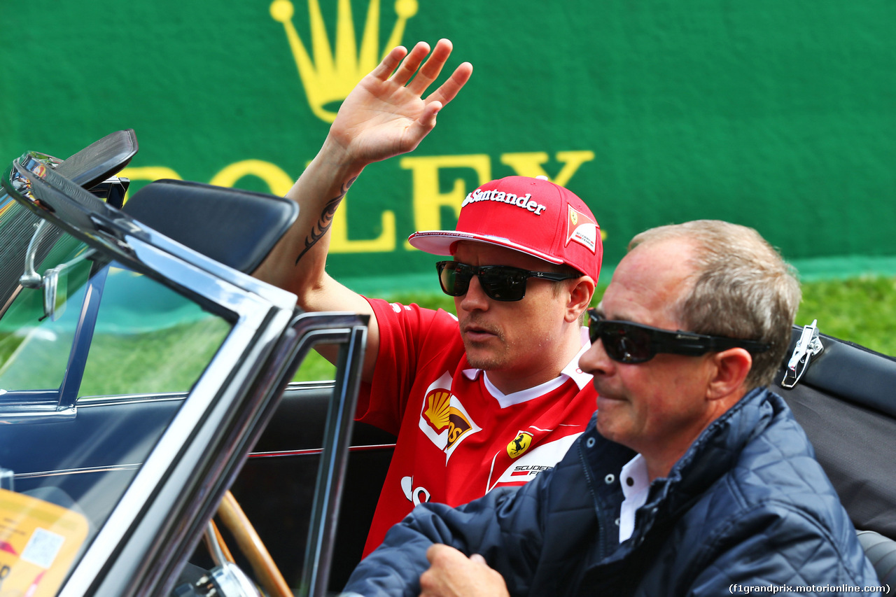 GP BELGIO, Kimi Raikkonen (FIN) Ferrari on the drivers parade.
28.08.2016.