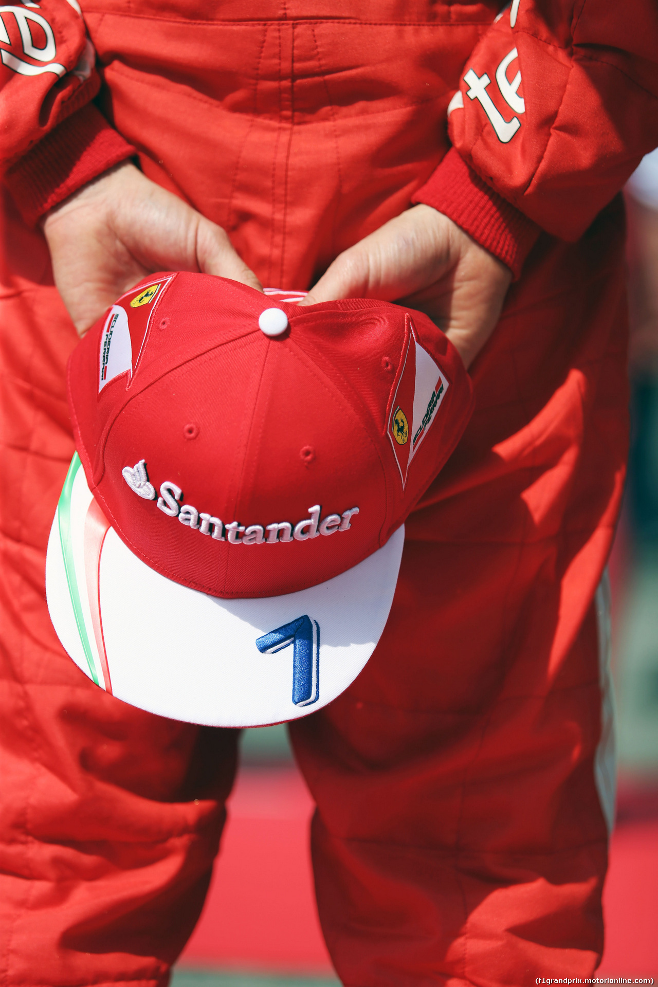 GP BELGIO, Kimi Raikkonen (FIN) Ferrari as the grid observes the national anthem.
28.08.2016. Gara