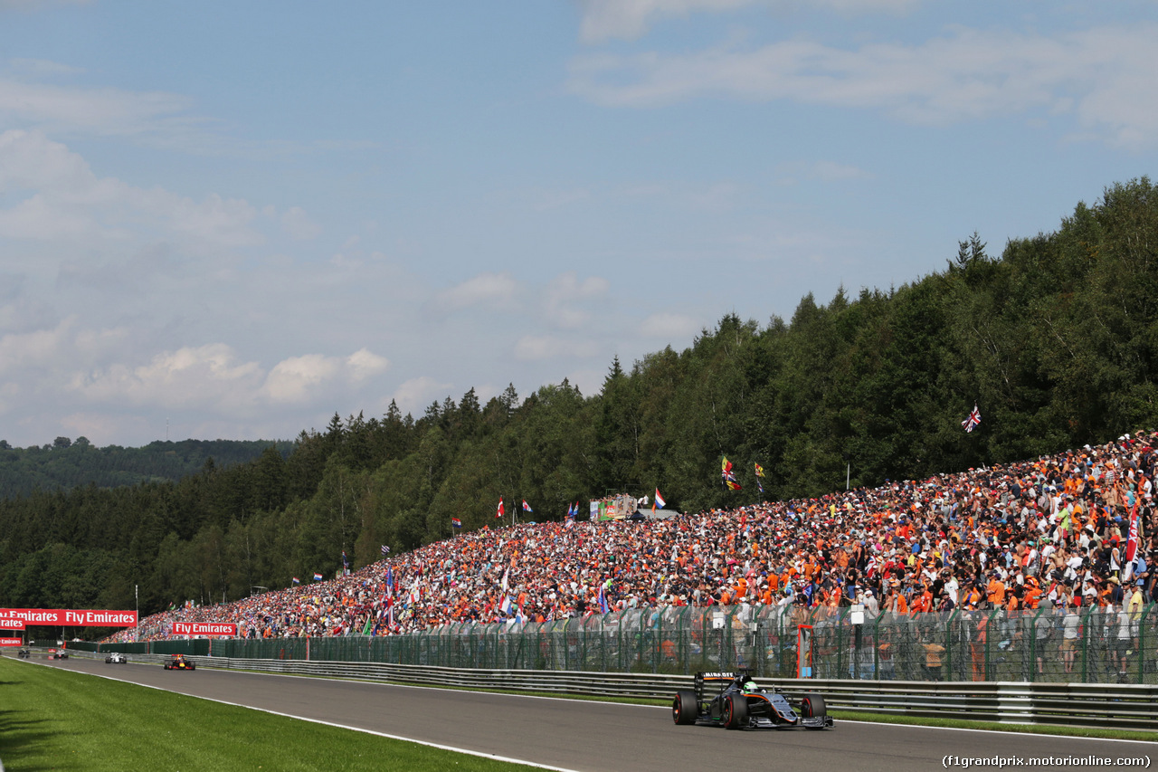 GP BELGIO, Nico Hulkenberg (GER) Sahara Force India F1 VJM09.
28.08.2016. Gara