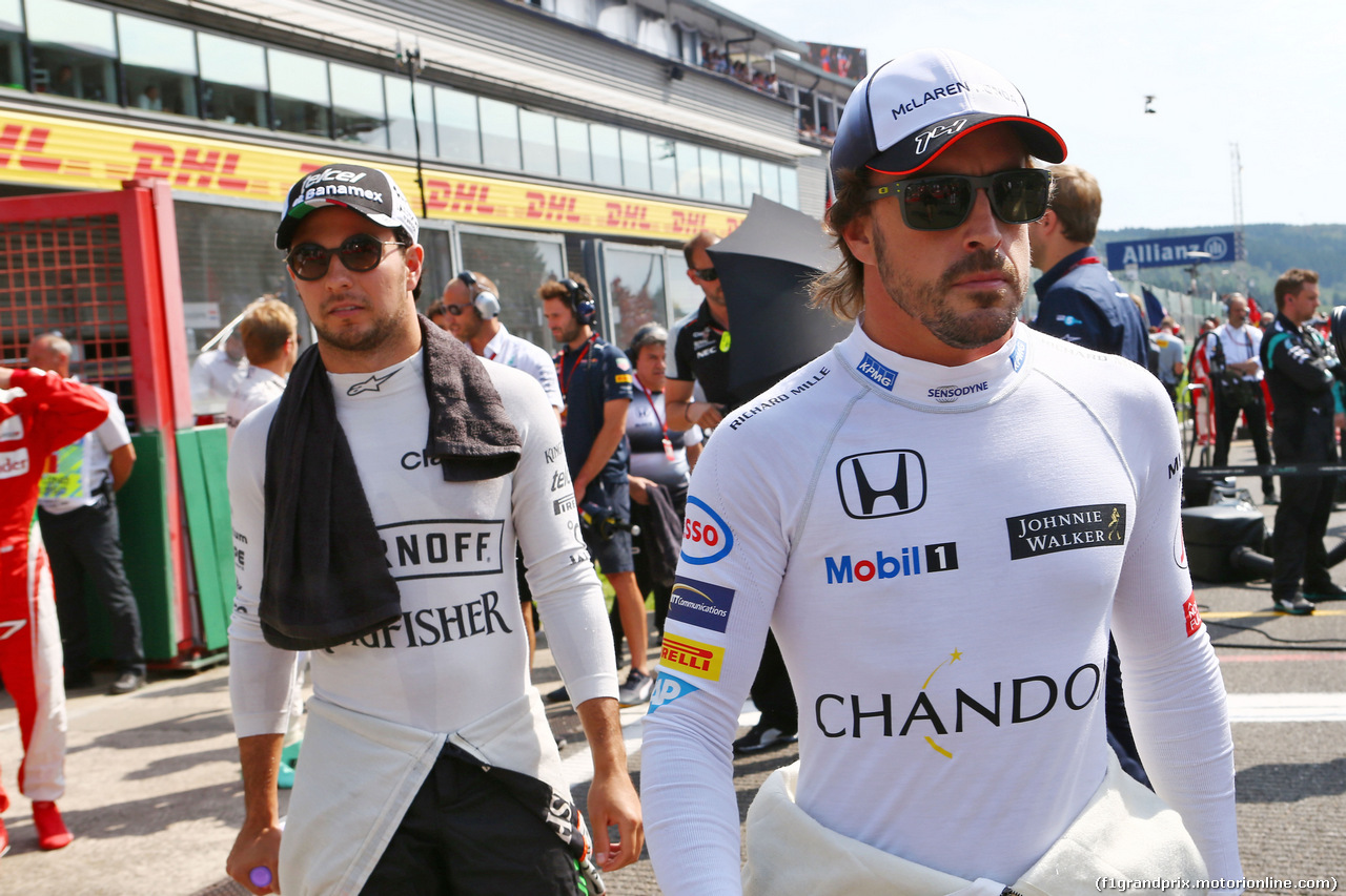 GP BELGIO, Fernando Alonso (ESP) McLaren on the grid.
28.08.2016. Gara