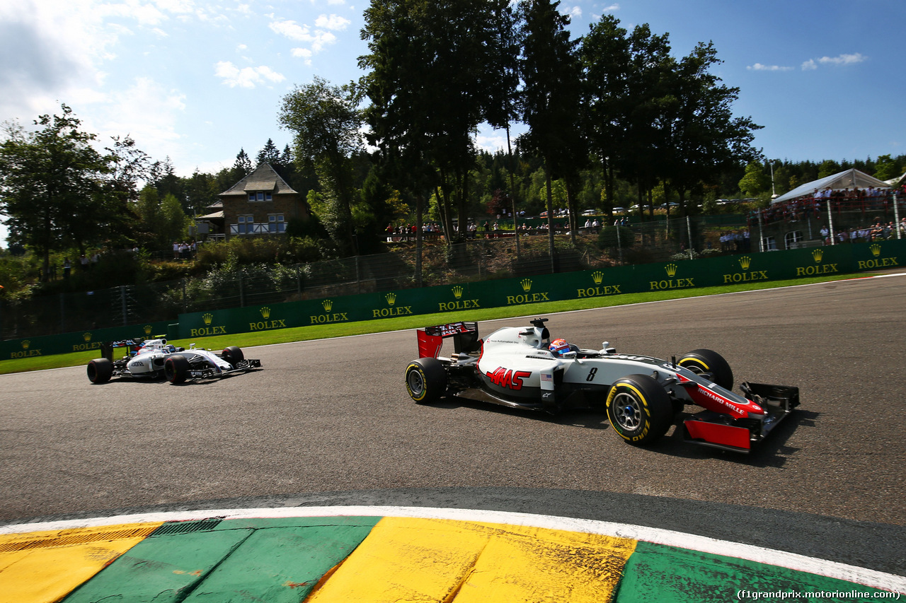 GP BELGIO, Romain Grosjean (FRA) Haas F1 Team VF-16.
28.08.2016. Gara