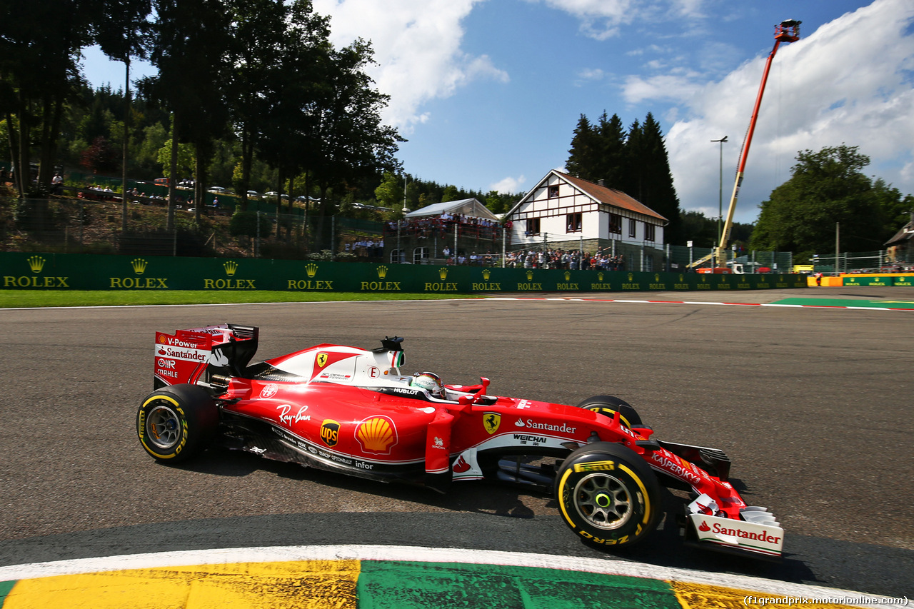 GP BELGIO, Sebastian Vettel (GER) Ferrari SF16-H.
28.08.2016. Gara