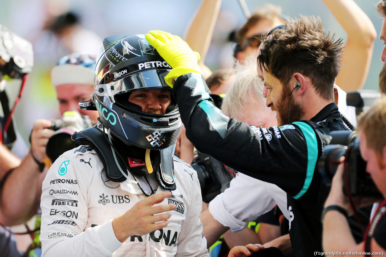 GP BELGIO, Gara winner Nico Rosberg (GER) Mercedes AMG F1 celebrates in parc ferme.
28.08.2016. Gara