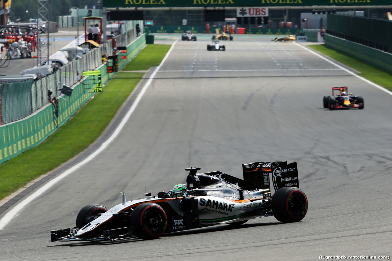 GP BELGIO, Nico Hulkenberg (GER) Sahara Force India F1 VJM09.
28.08.2016. Gara