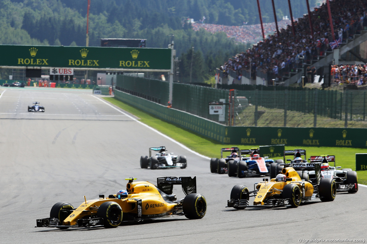 GP BELGIO, Jolyon Palmer (GBR) Renault Sport F1 Team RS16.
28.08.2016. Gara