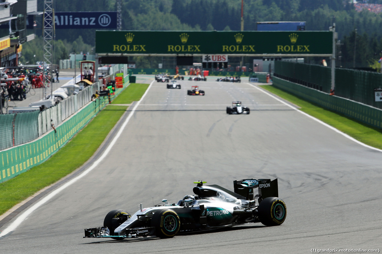 GP BELGIO, Nico Rosberg (GER) Mercedes AMG F1 W07 Hybrid.
28.08.2016. Gara