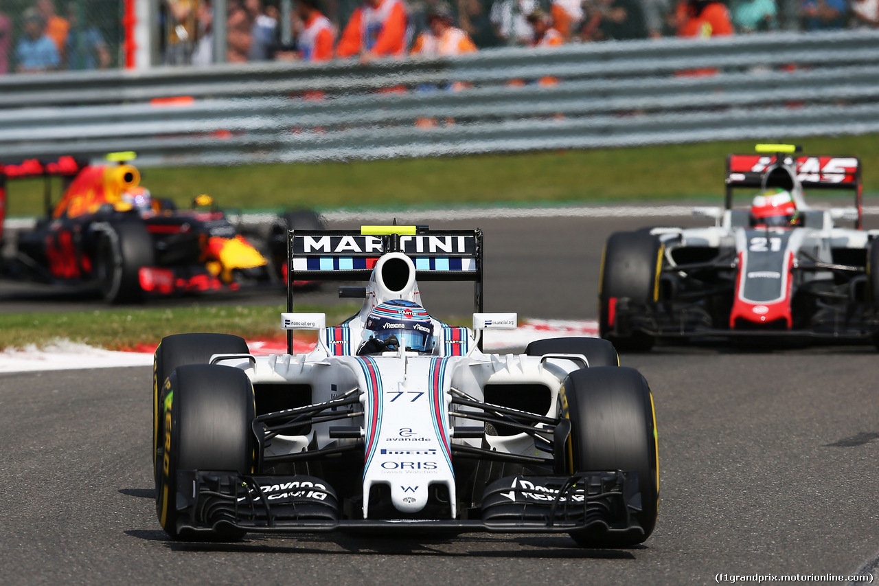 GP BELGIO, Valtteri Bottas (FIN) Williams FW38.
28.08.2016. Gara