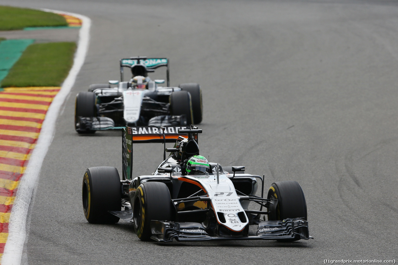 GP BELGIO, Nico Hulkenberg (GER) Sahara Force India F1 VJM09.
28.08.2016. Gara