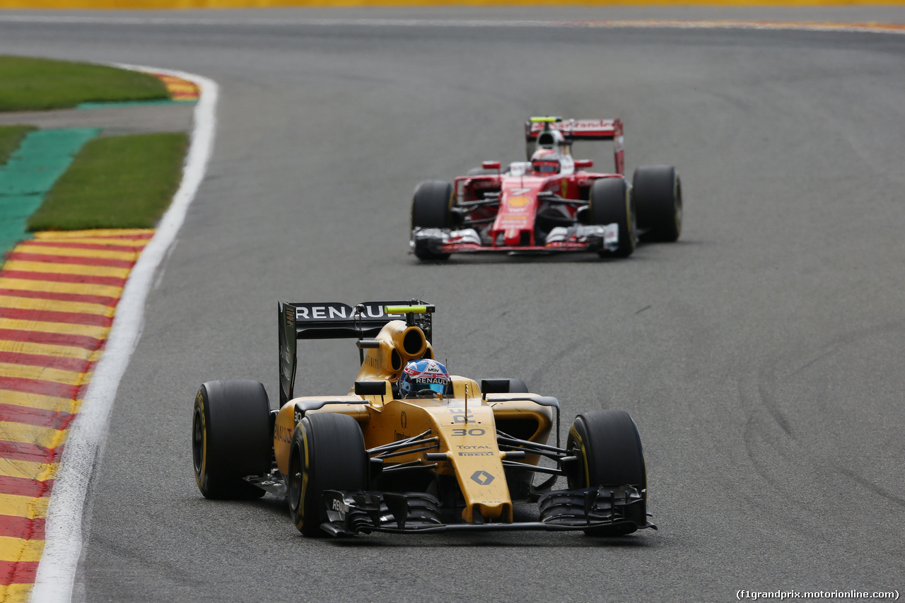 GP BELGIO, Jolyon Palmer (GBR) Renault Sport F1 Team RS16.
28.08.2016. Gara