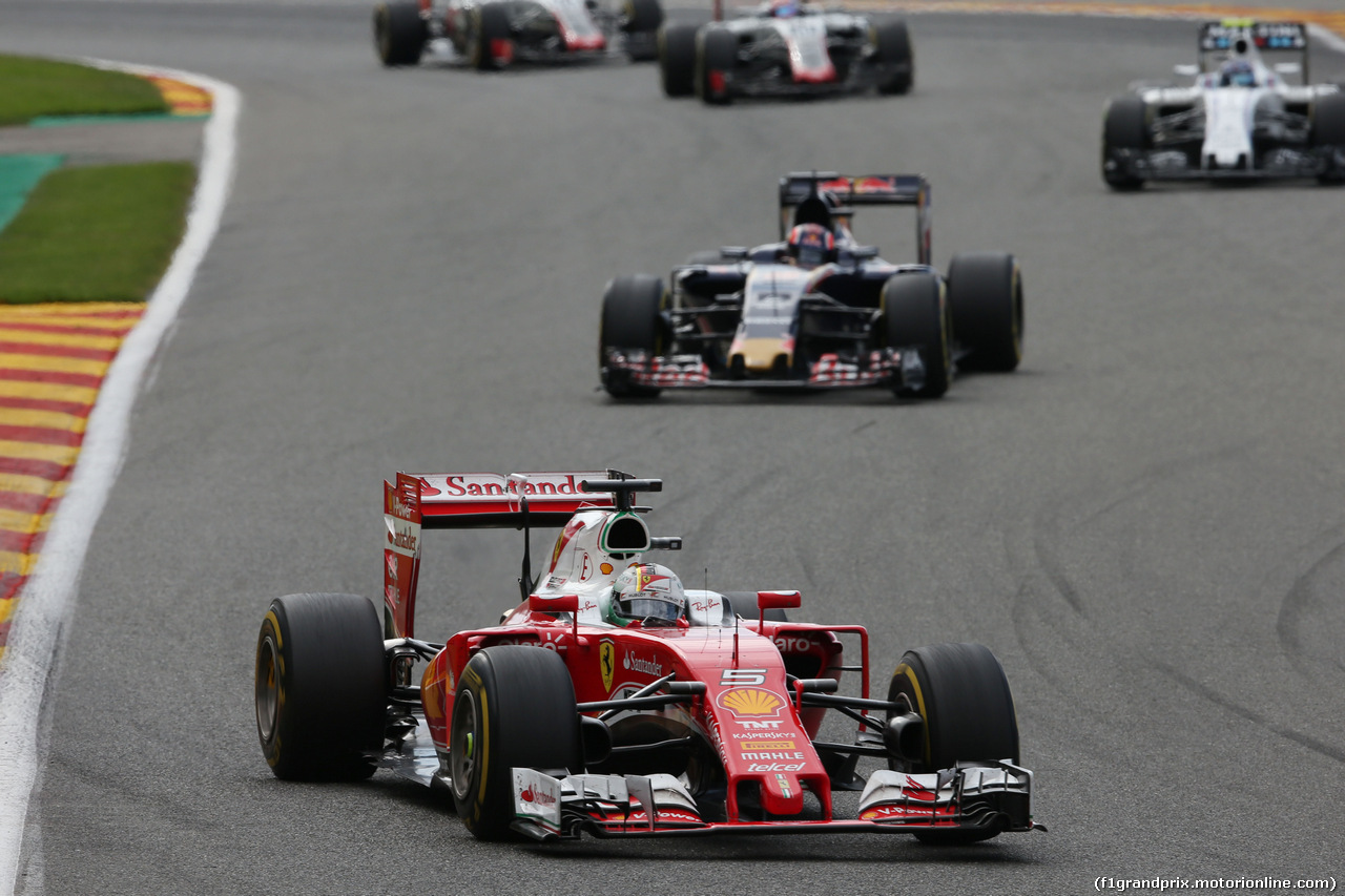 GP BELGIO, Sebastian Vettel (GER) Ferrari SF16-H.
28.08.2016. Gara