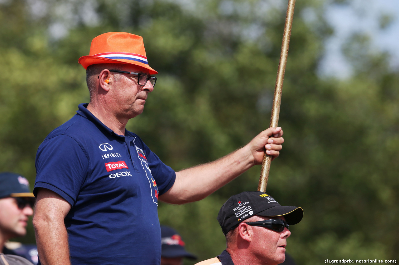 GP BELGIO, A Max Verstappen (NLD) Red Bull Racing fan.
28.08.2016. Gara