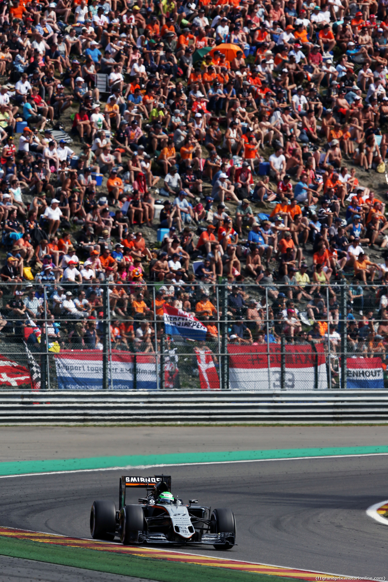 GP BELGIO, Nico Hulkenberg (GER) Sahara Force India F1 VJM09.
28.08.2016. Gara