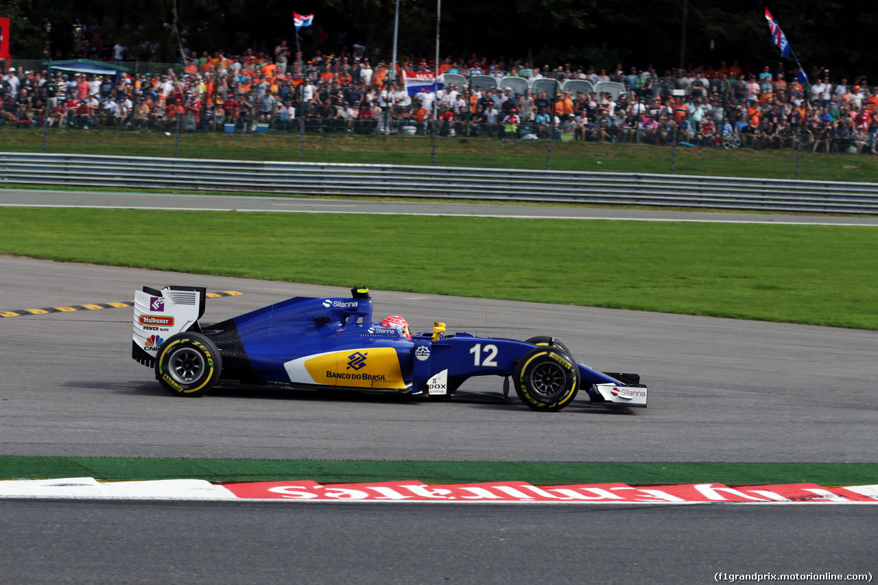 GP BELGIO, Felipe Nasr (BRA) Sauber C35 runs wide.
28.08.2016. Gara