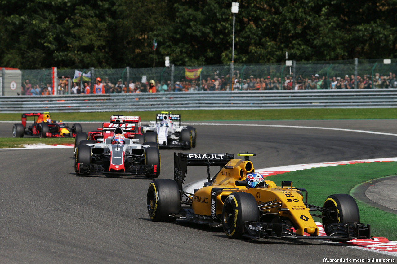 GP BELGIO, Jolyon Palmer (GBR) Renault Sport F1 Team RS16.
28.08.2016. Gara