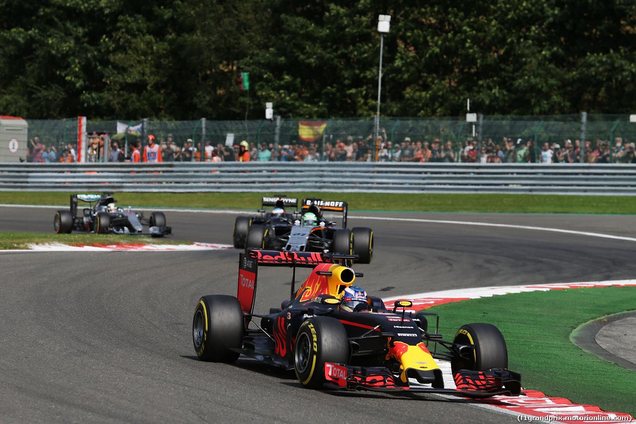 GP BELGIO, Daniel Ricciardo (AUS) Red Bull Racing RB12.
28.08.2016. race