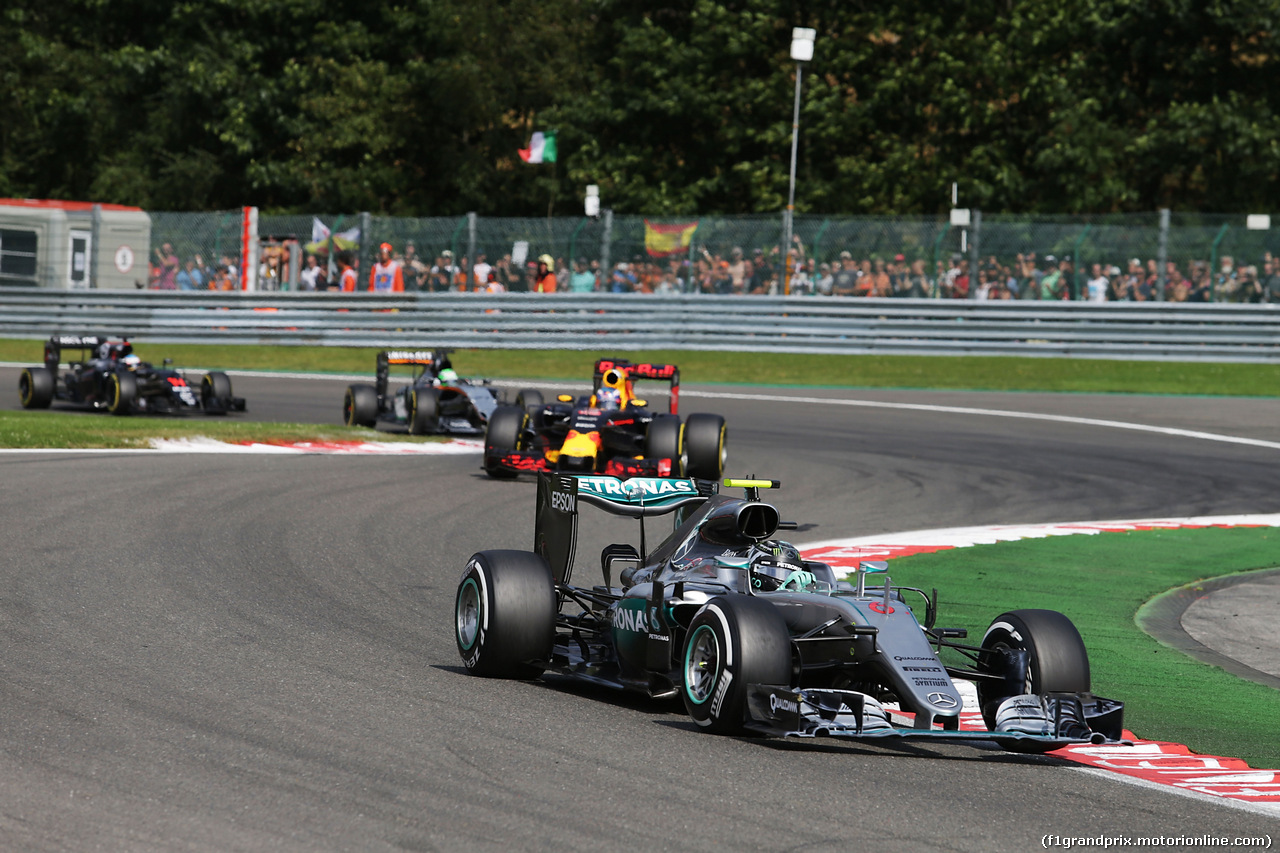 GP BELGIO, Nico Rosberg (GER) Mercedes AMG F1 W07 Hybrid.
28.08.2016. Gara