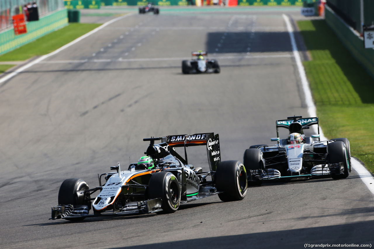 GP BELGIO, Nico Hulkenberg (GER) Sahara Force India F1 VJM09.
28.08.2016. Gara