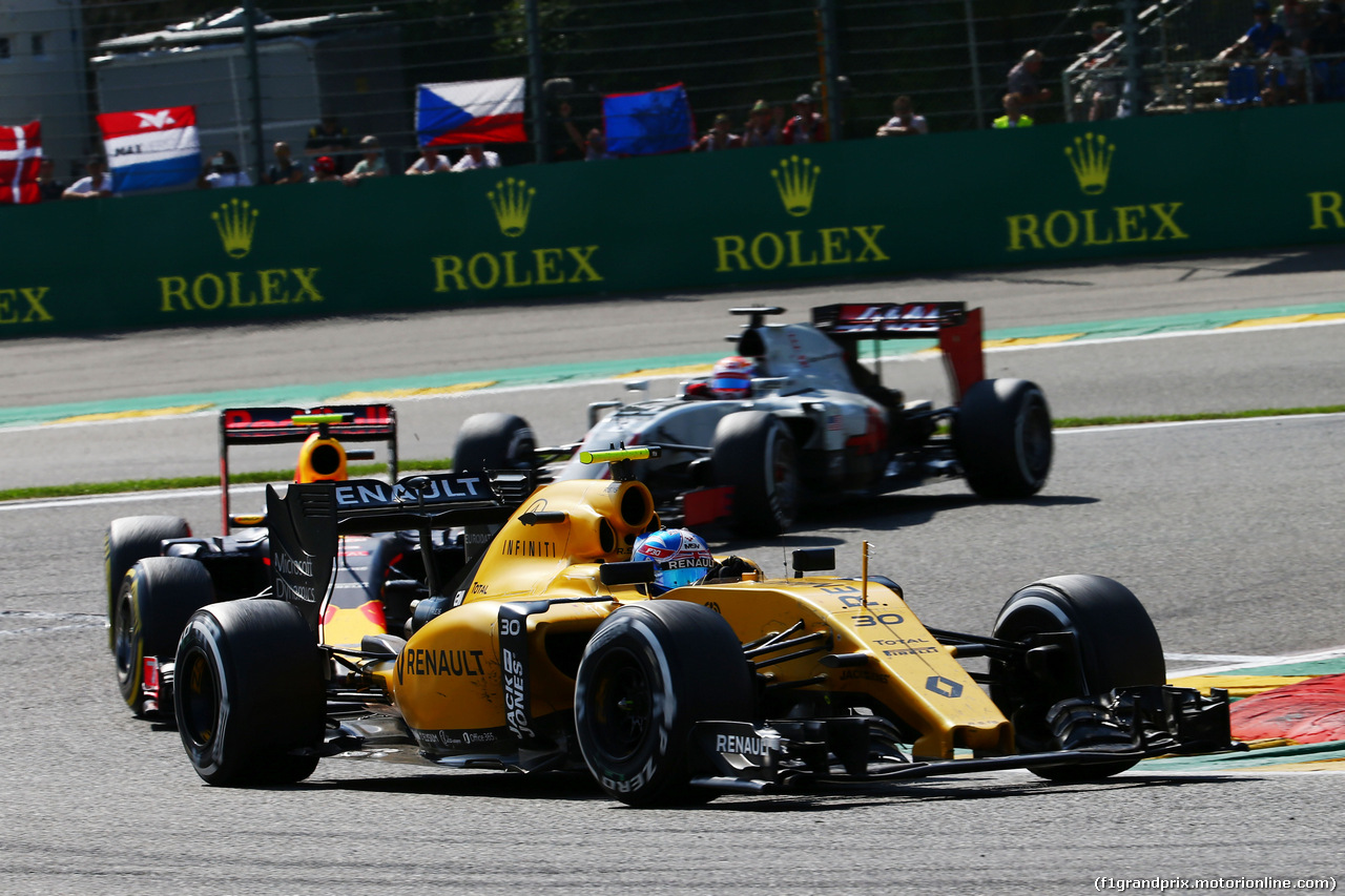 GP BELGIO, Jolyon Palmer (GBR) Renault Sport F1 Team RS16.
28.08.2016. Gara