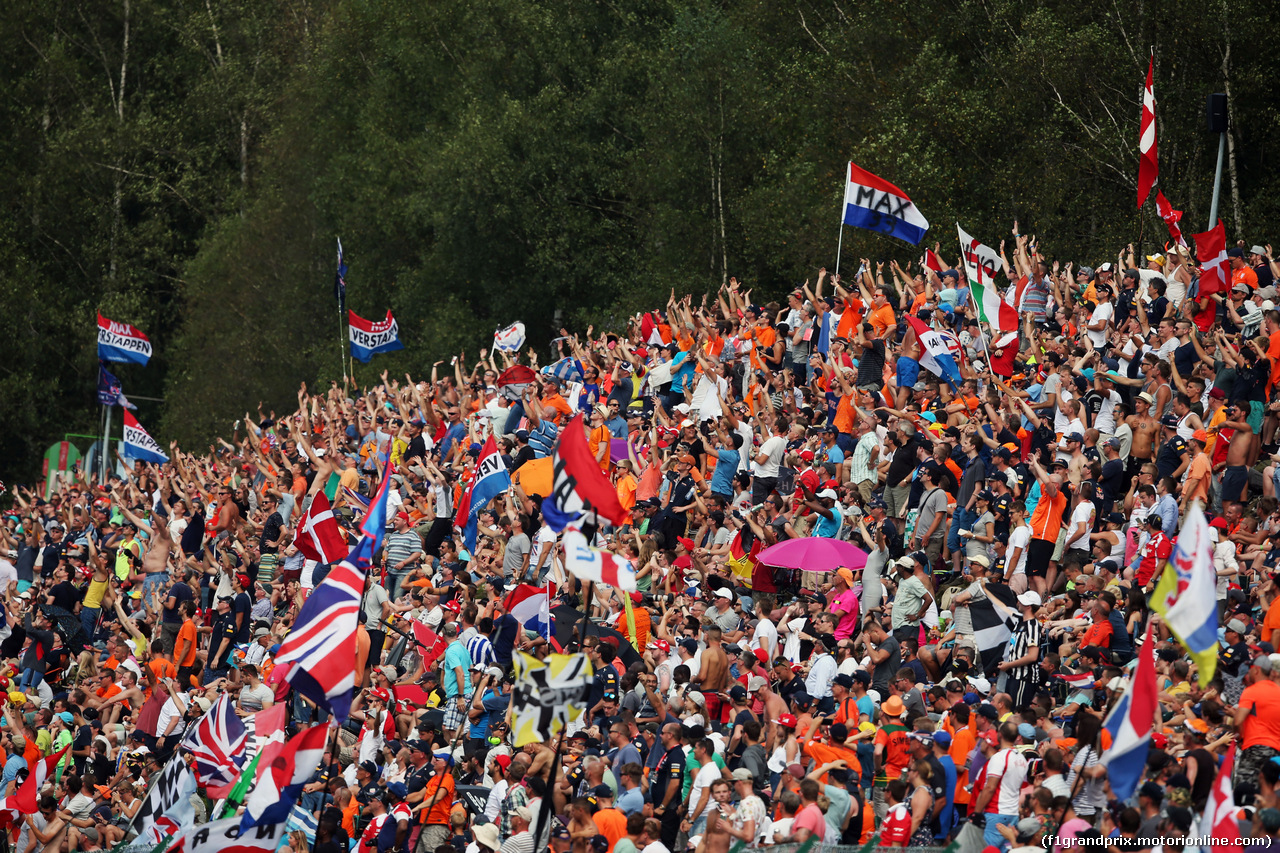 GP BELGIO, Fans.
28.08.2016. Gara